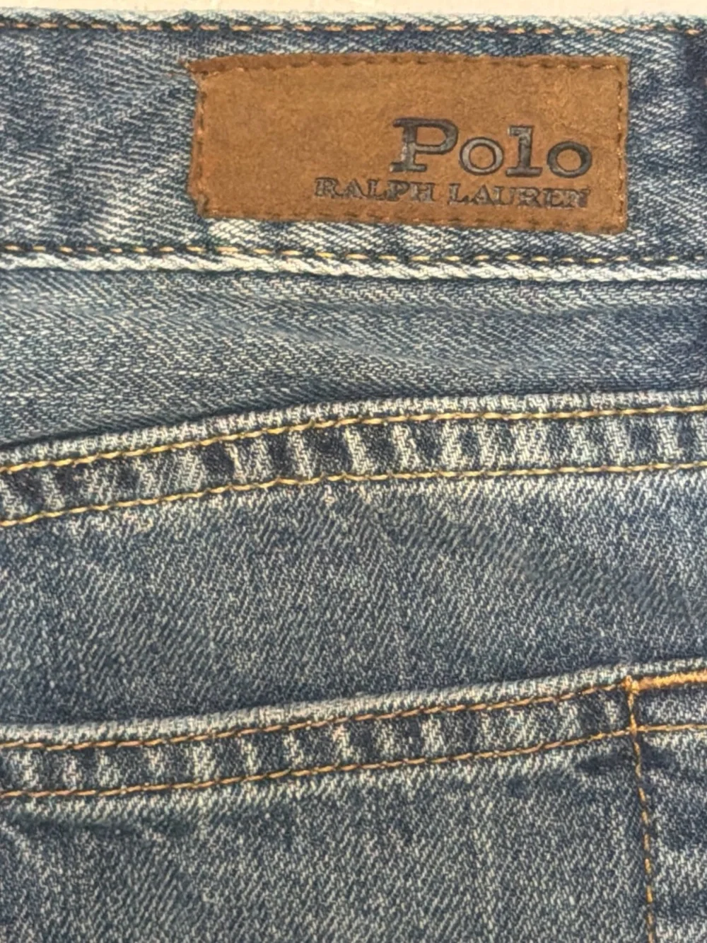 Ralph Lauren Girls Medium Wash Blue Denim Jean Skirt - Sz L